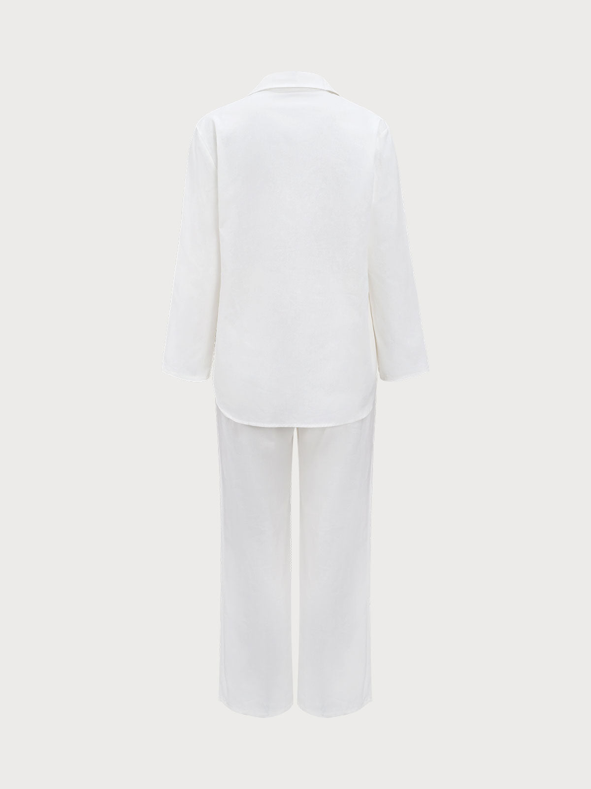 Pure Cotton Long Sleeve Shirt Blouse Suit