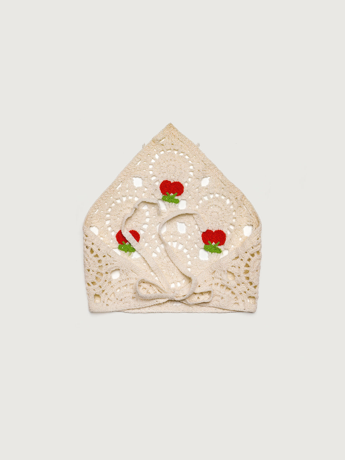 White Cherry Garden Headscarf Hair Accessories