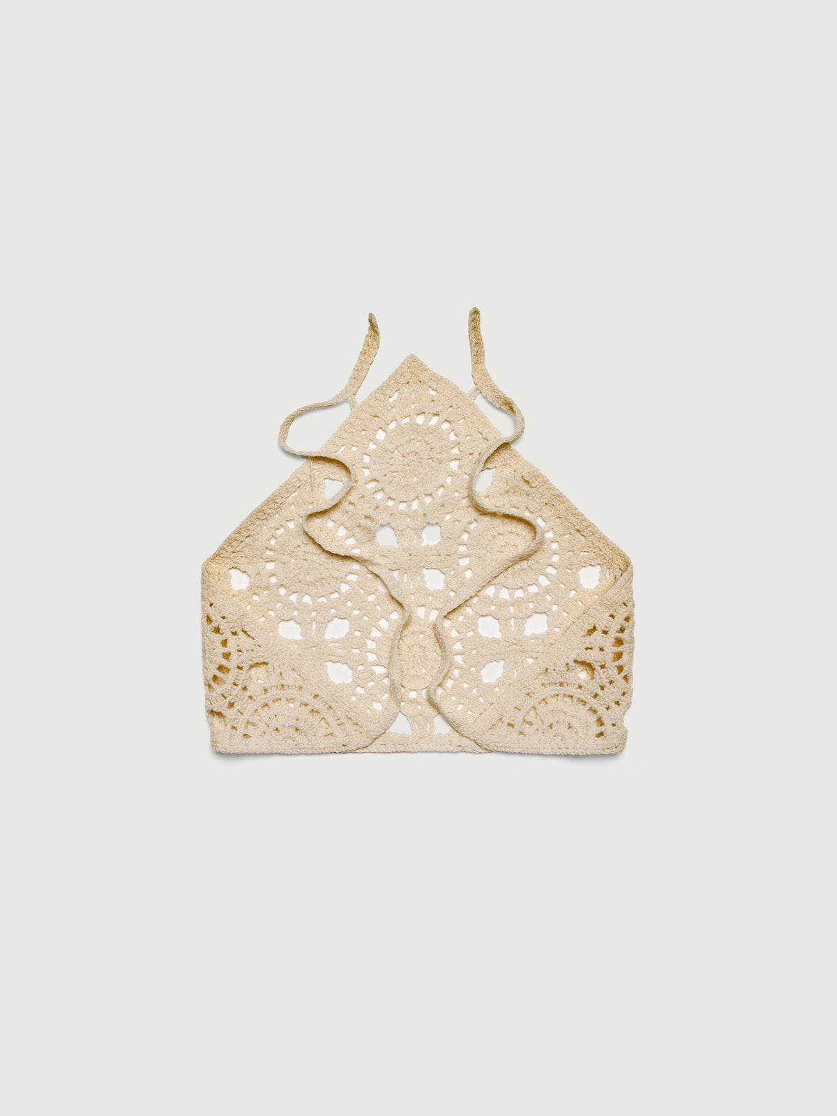 White Solid Color Flower Pastoral Headscarf Hair Accessories