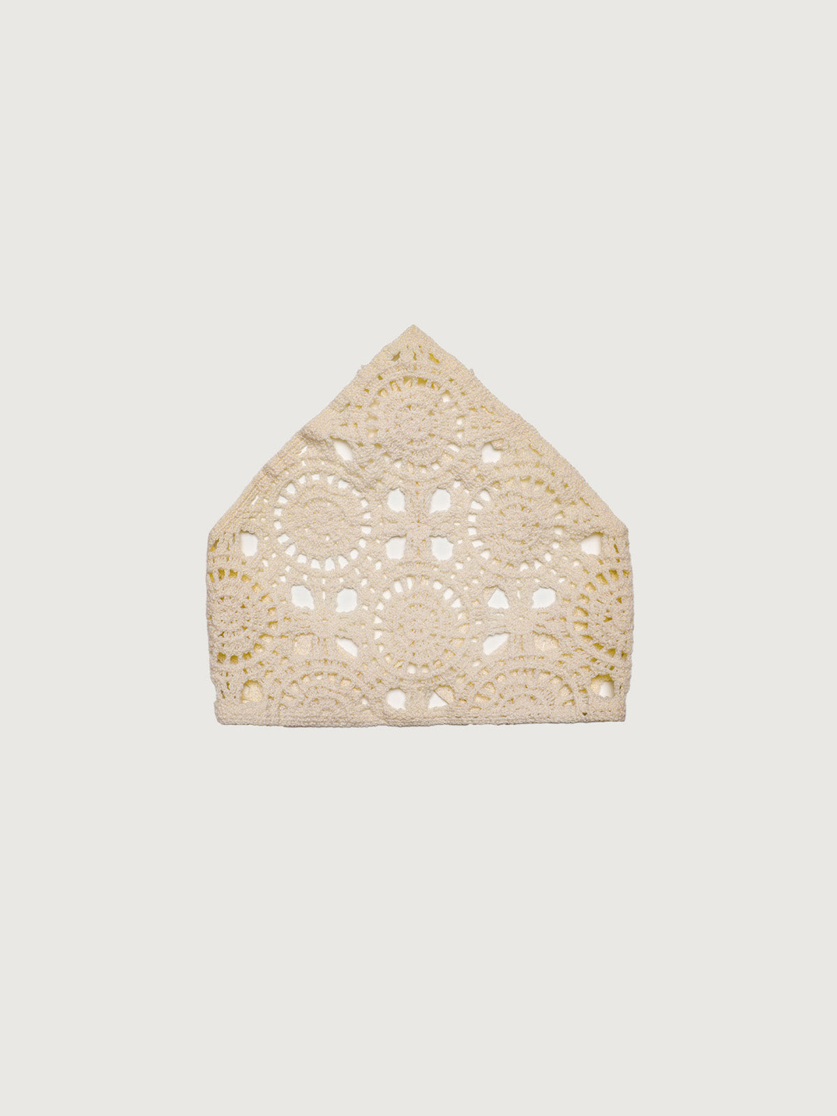 White Solid Color Flower Pastoral Headscarf Hair Accessories