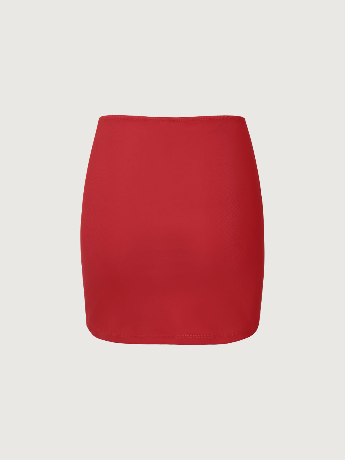 Red Ruched Knot Cover-up