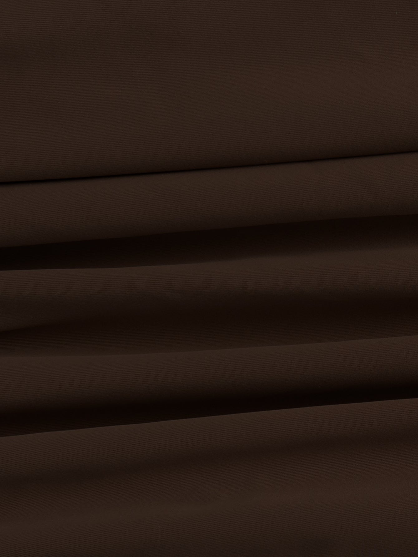 Brown Wrinkled Hollow Tankini Swimsuit