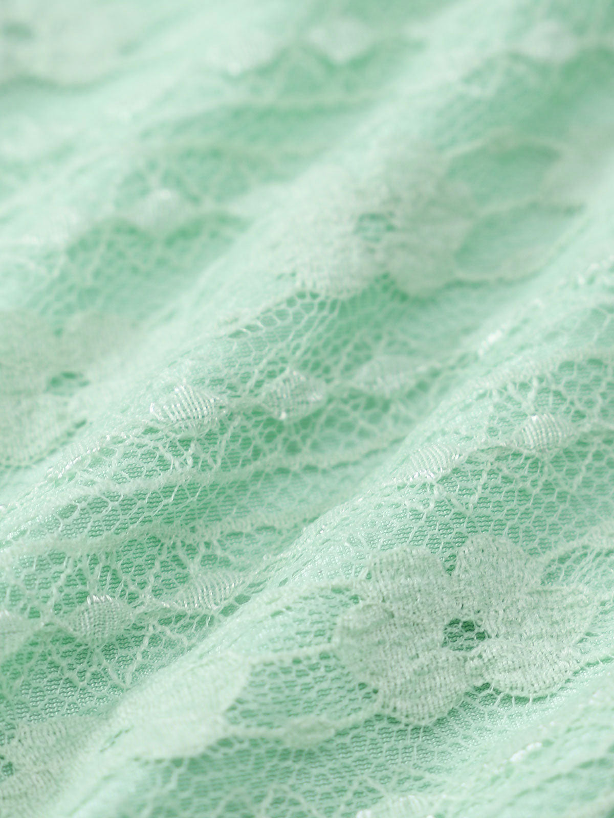Cyan Lace Halter Tankini Swimsuit