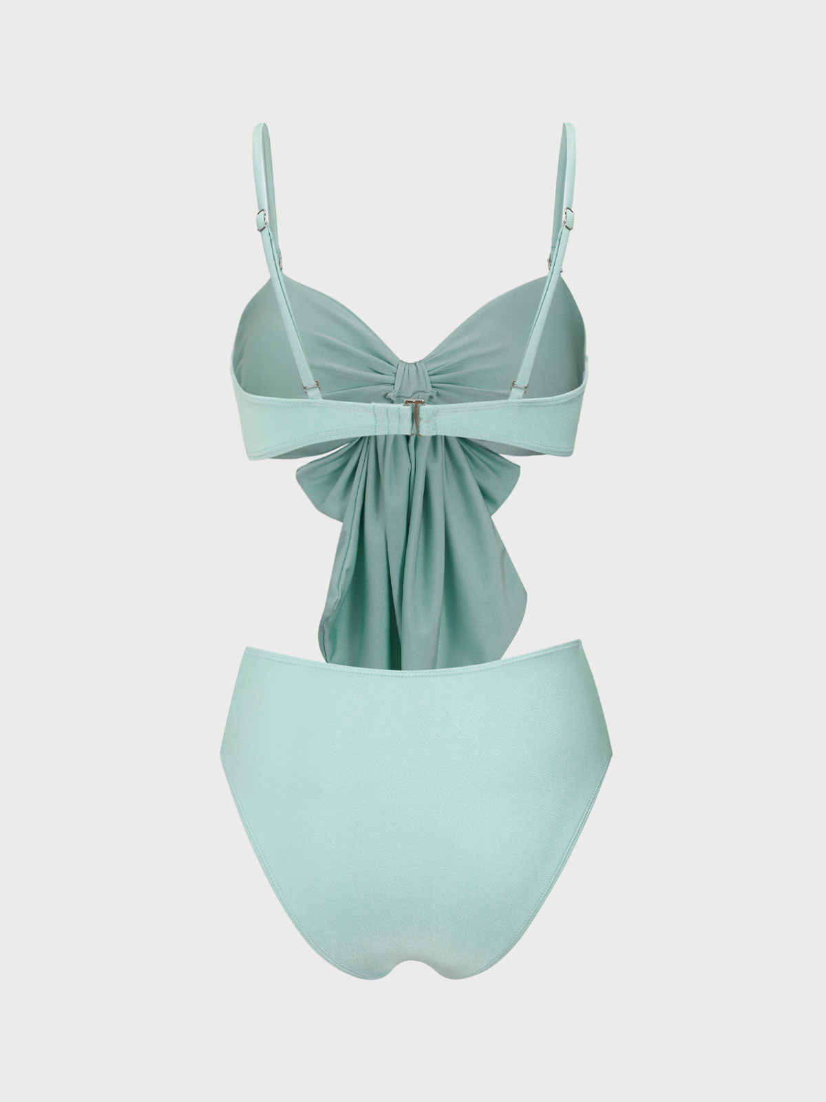 Cyan Bow Bikini Set