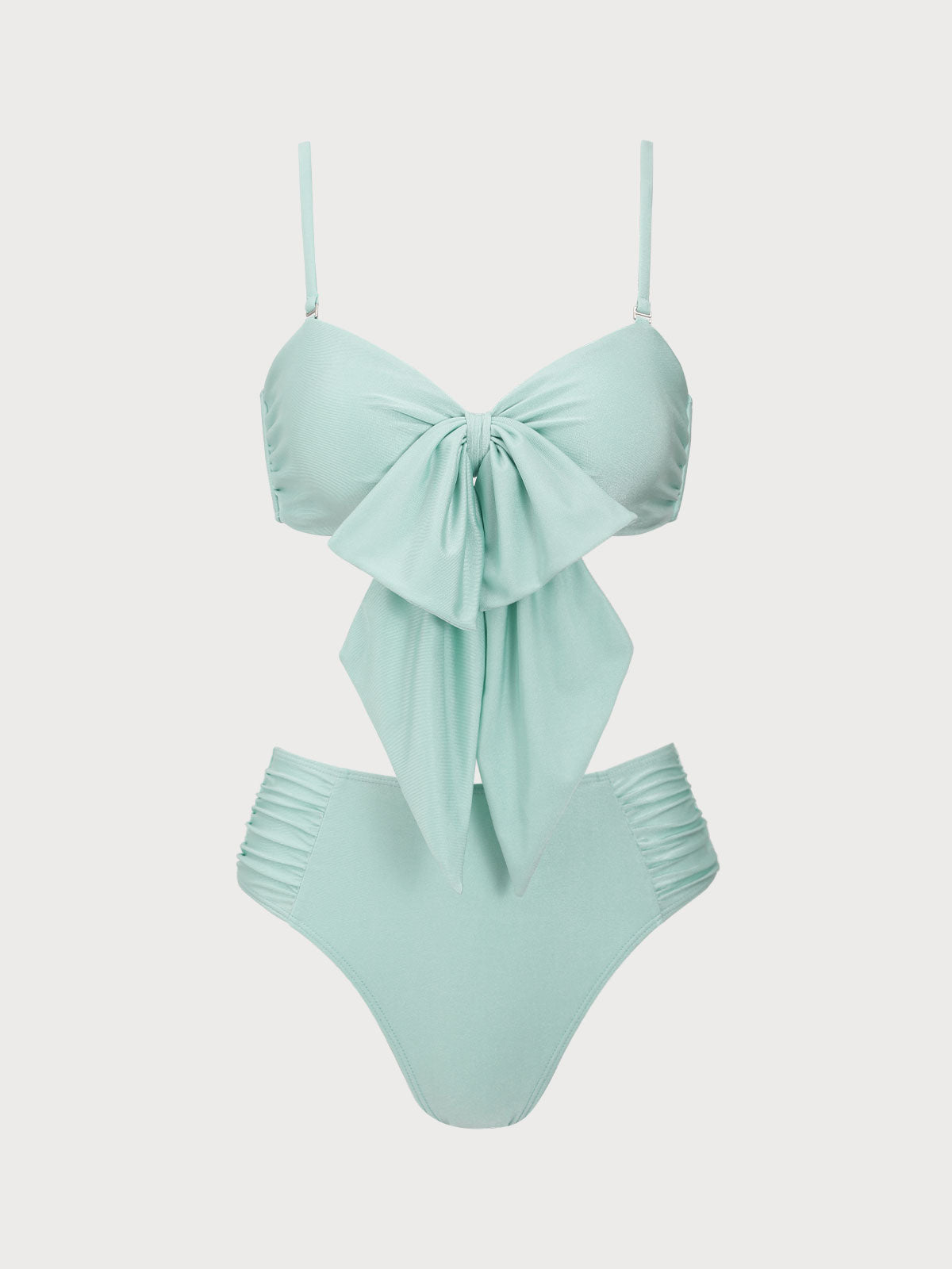 Cyan Bow Bikini Set