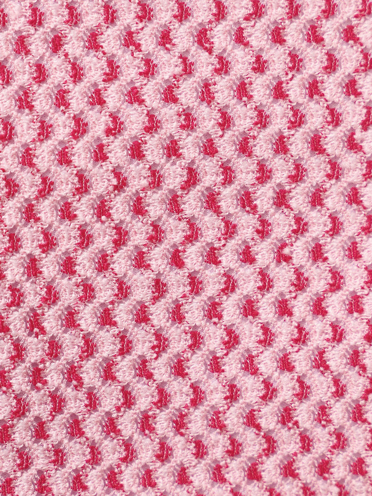 Pink Knit Front Button Bikini Set