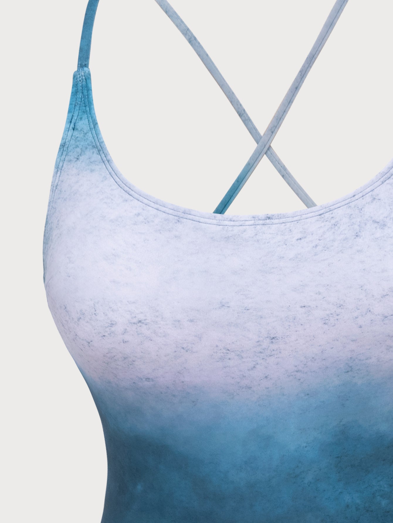 Blue Gradient One-Piece Swimsuit