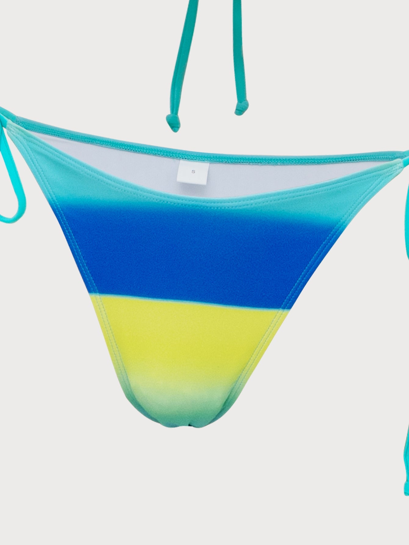 Blue Ombre Print Bikini Set