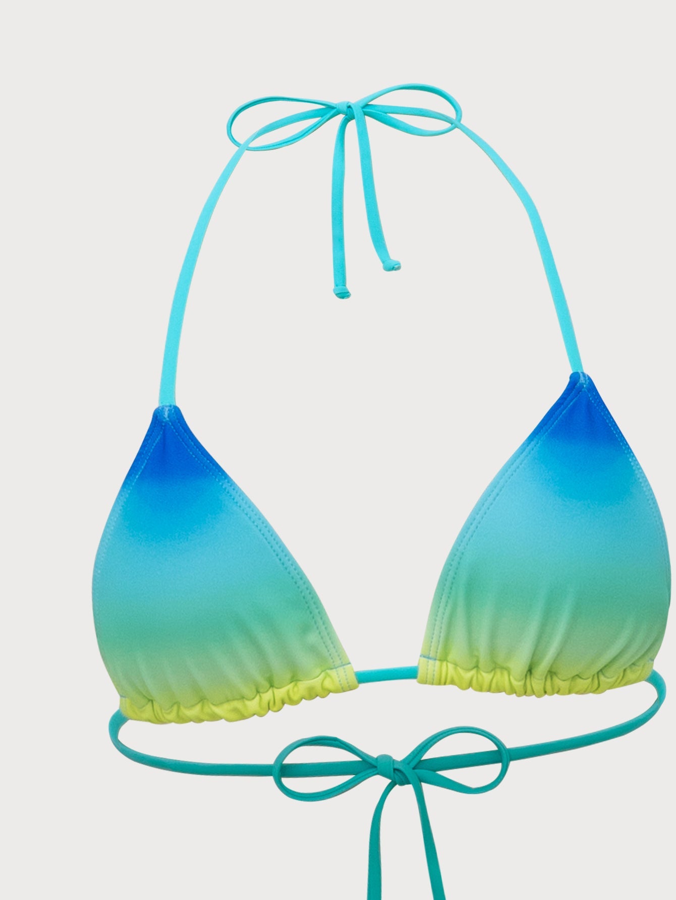Blue Ombre Print Bikini Set