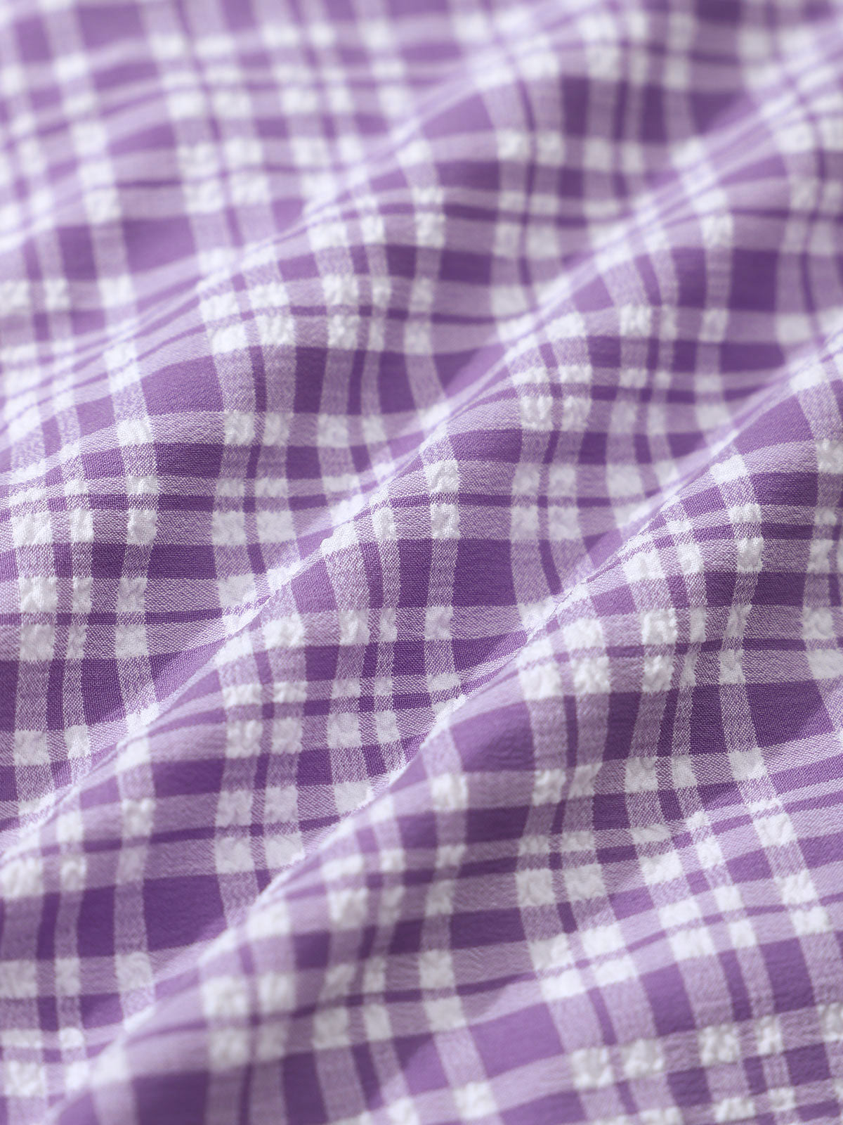 Purple Plaid O-Ring Bikini Set