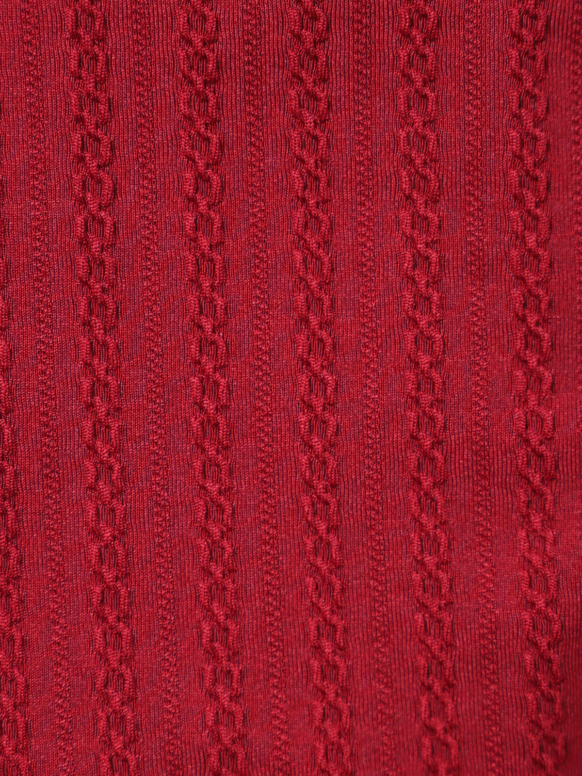 Wine Red Polyester Knit Ring Bikini Set