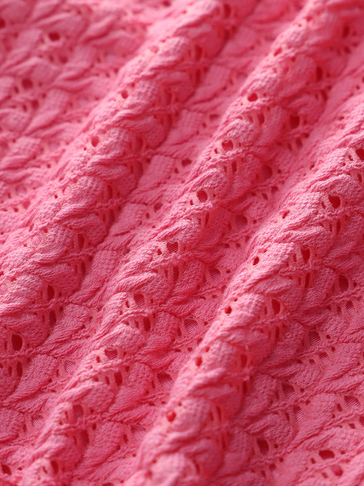 Pink Square Mesh Tankini Set