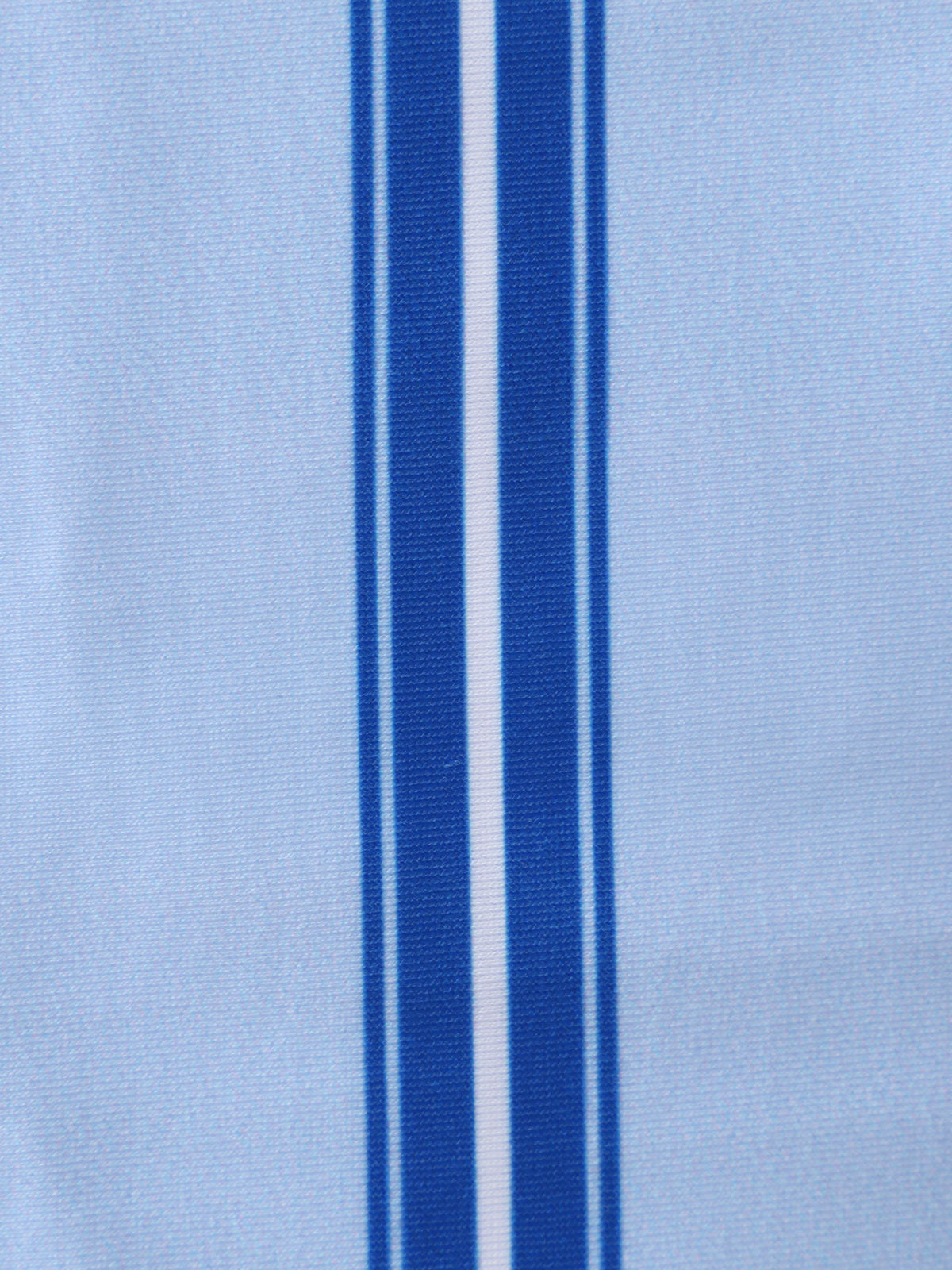 Blue Striped Contrast Tankini Swimsuit