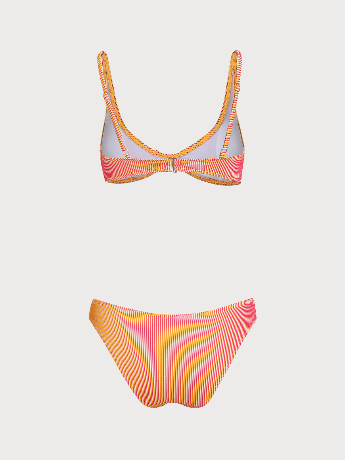 Orange Two-Color Gradient Bikini Set