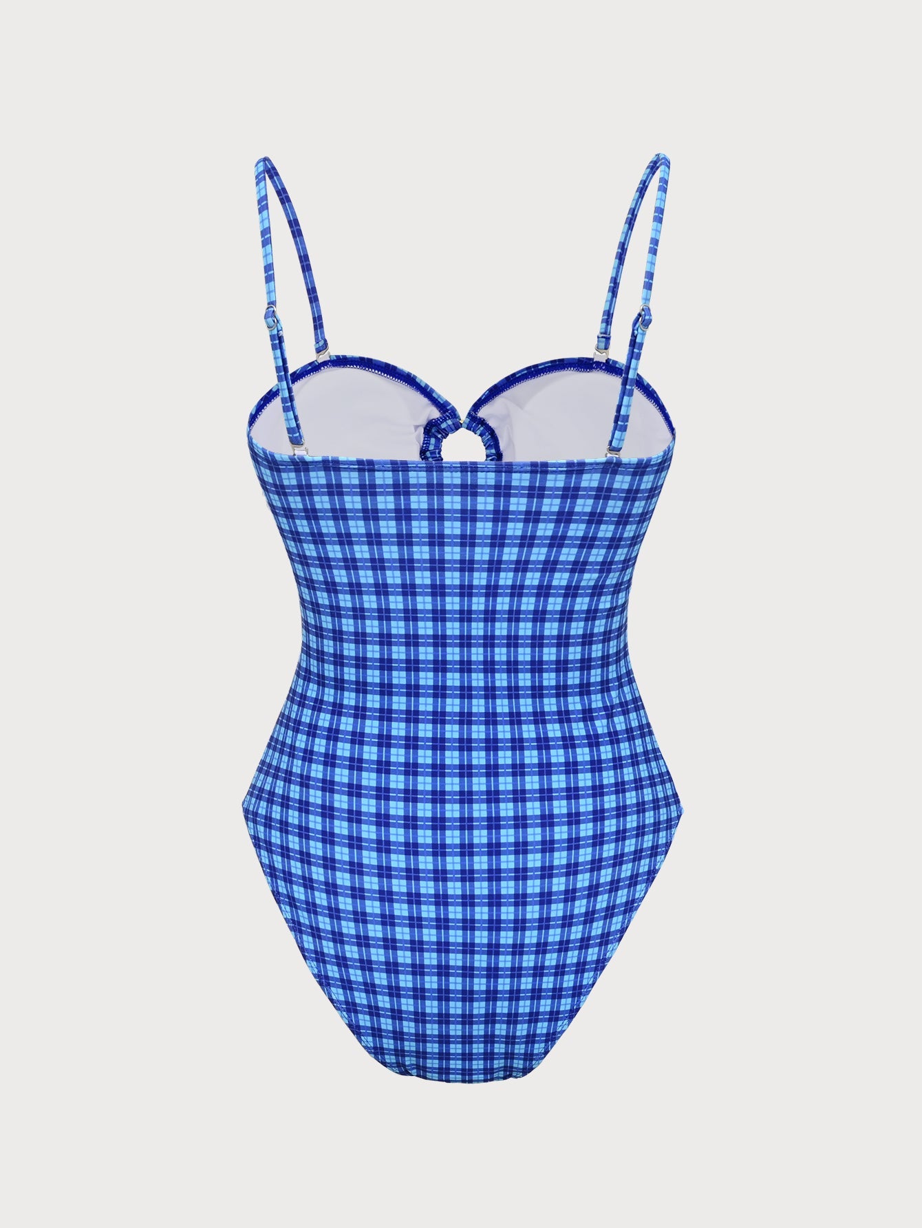 Vintage Plaid One-Piece Swimsuit