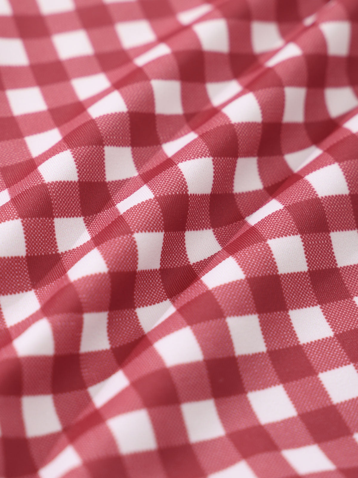 Red Vintage Plaid Tankini Swimsuit