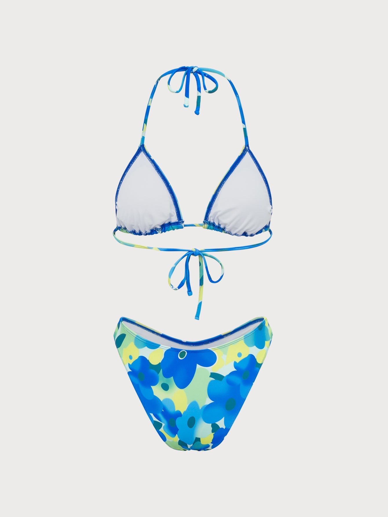 Blue Mystic Triangle Bikini Set