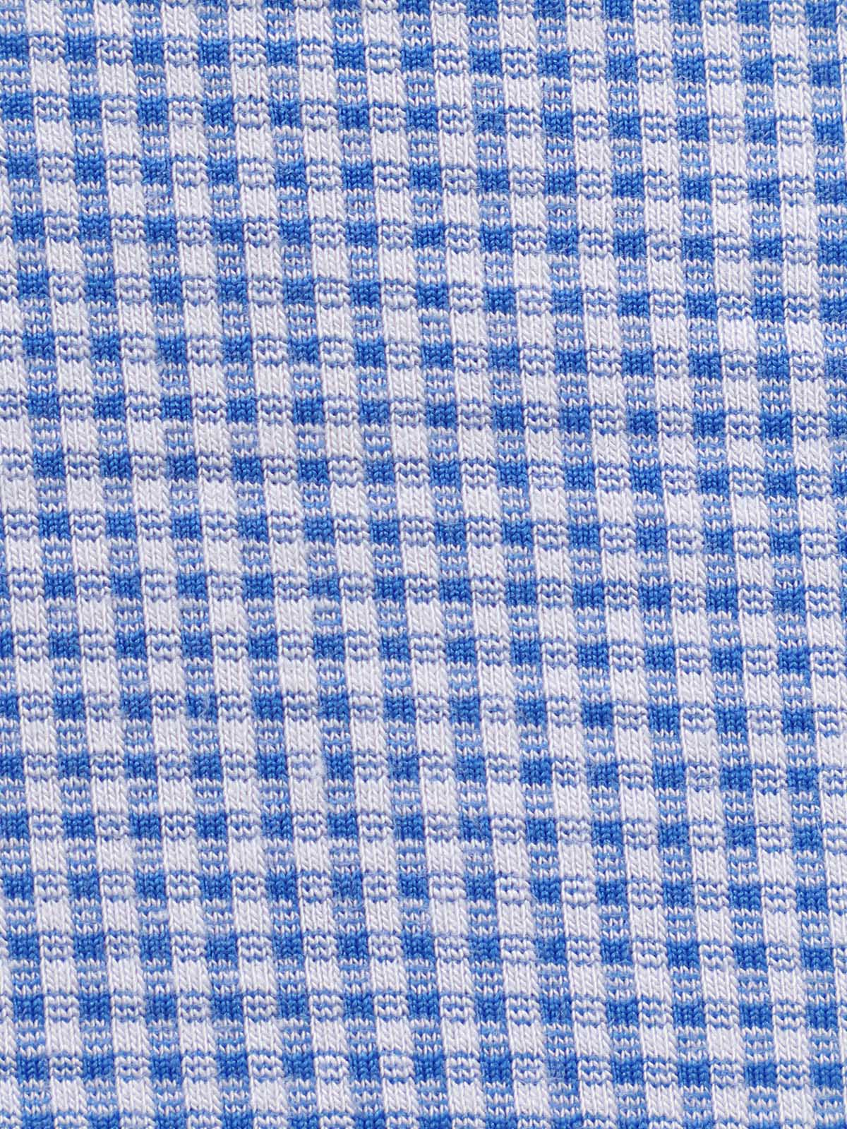 Blue Vintage Small Plaid Bikini Set
