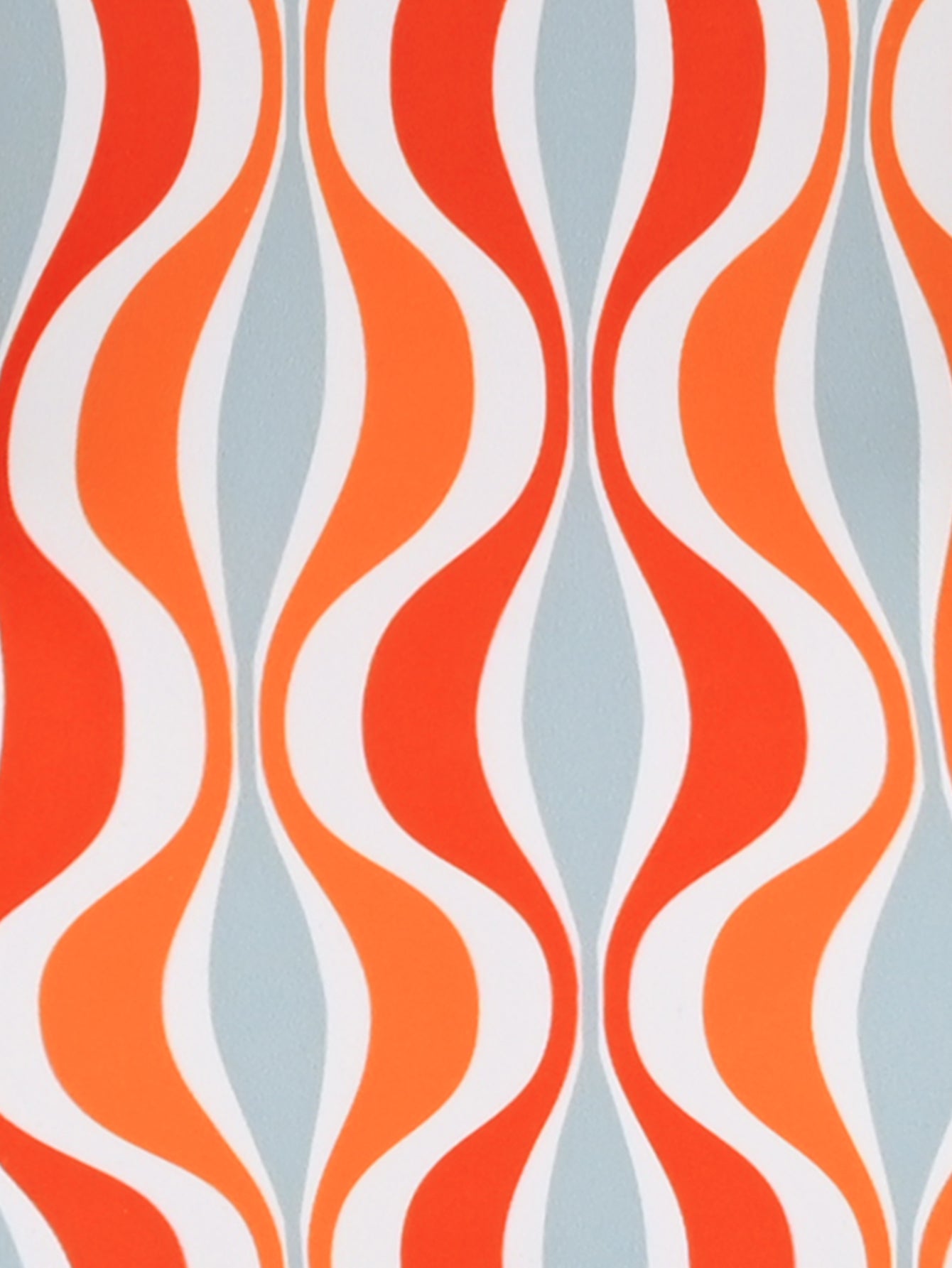 Orange Geometric Print Cutout One-Piece Swimsuit