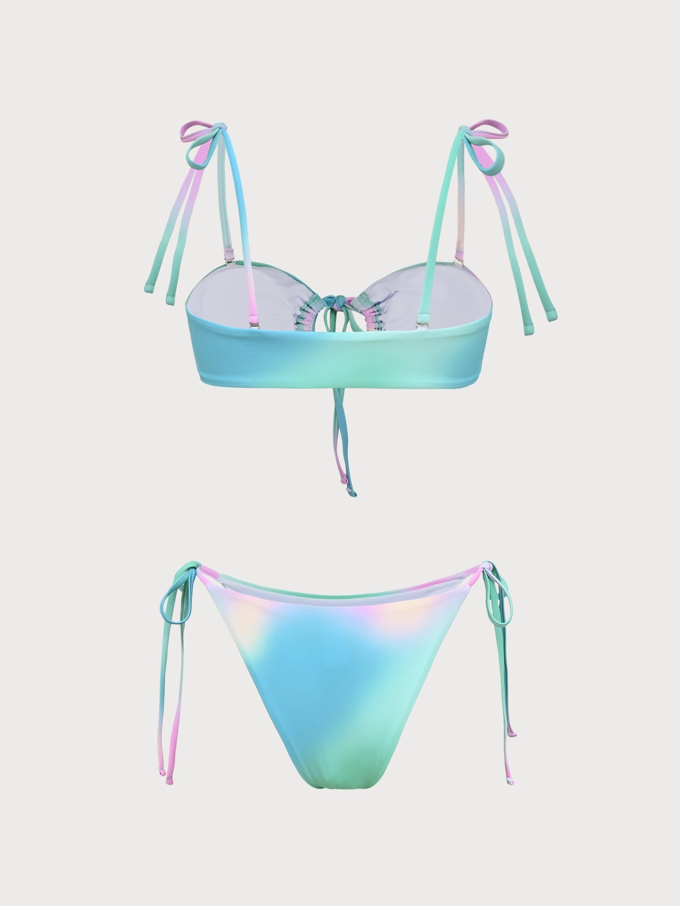 Gradient Symphony Print Bikini Set