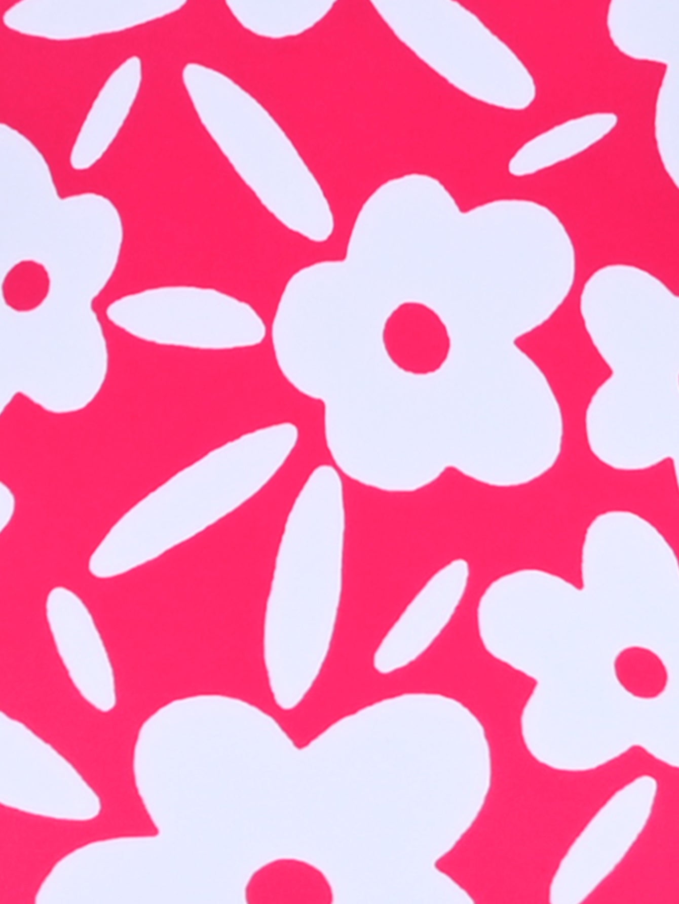 Pink Hollow Flower One-Piece Swimsuit