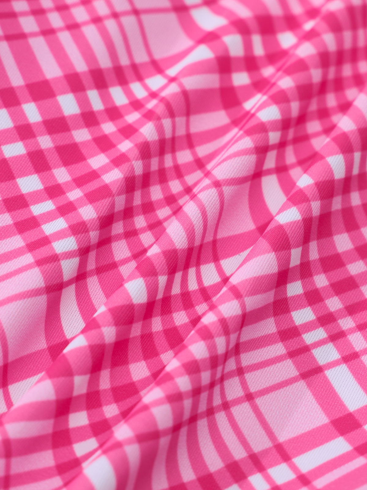 Pink Irregular Hem Tankini Swimsuit