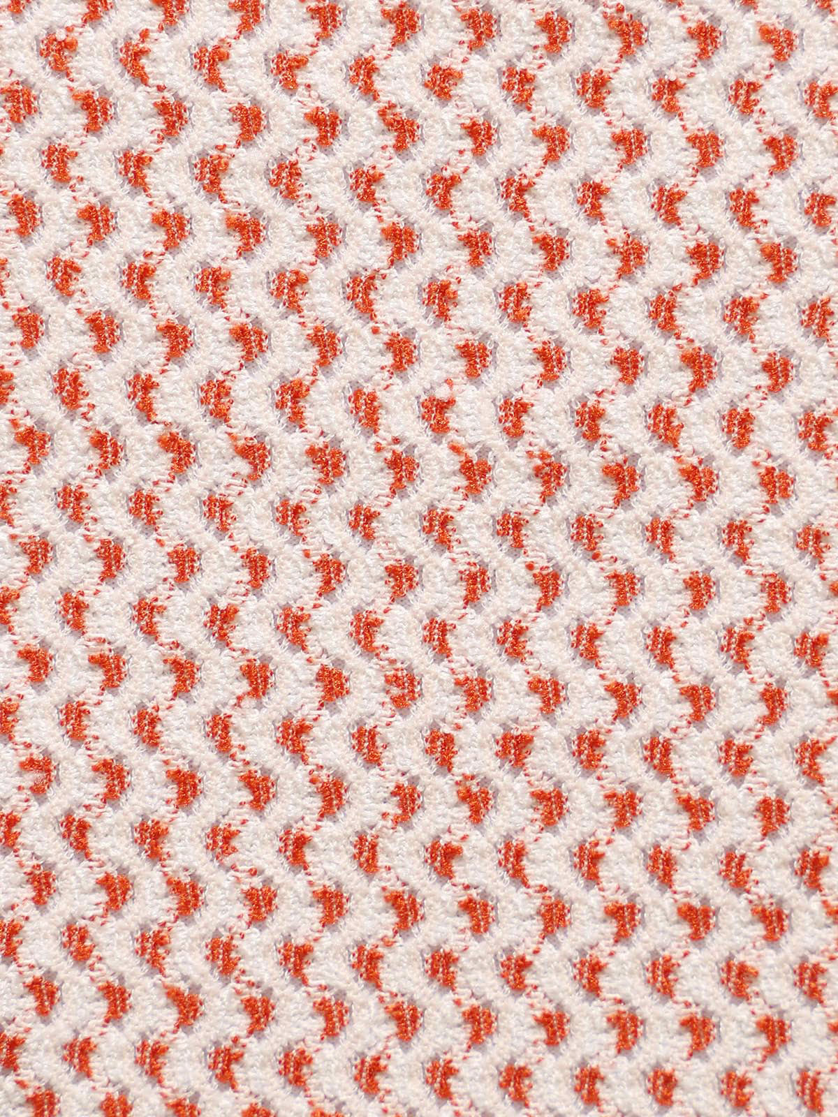 Orange Jacquard Cutout Bikini Set