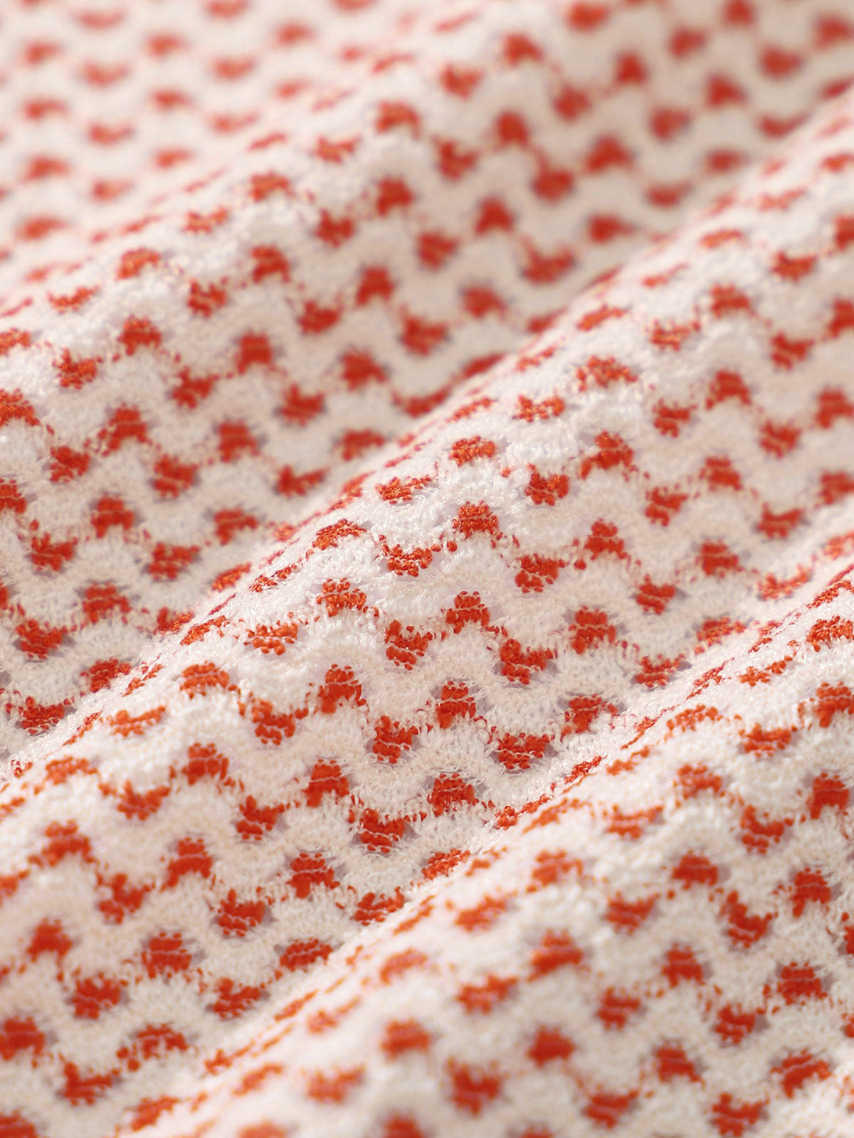 Orange Jacquard Cutout Bikini Set