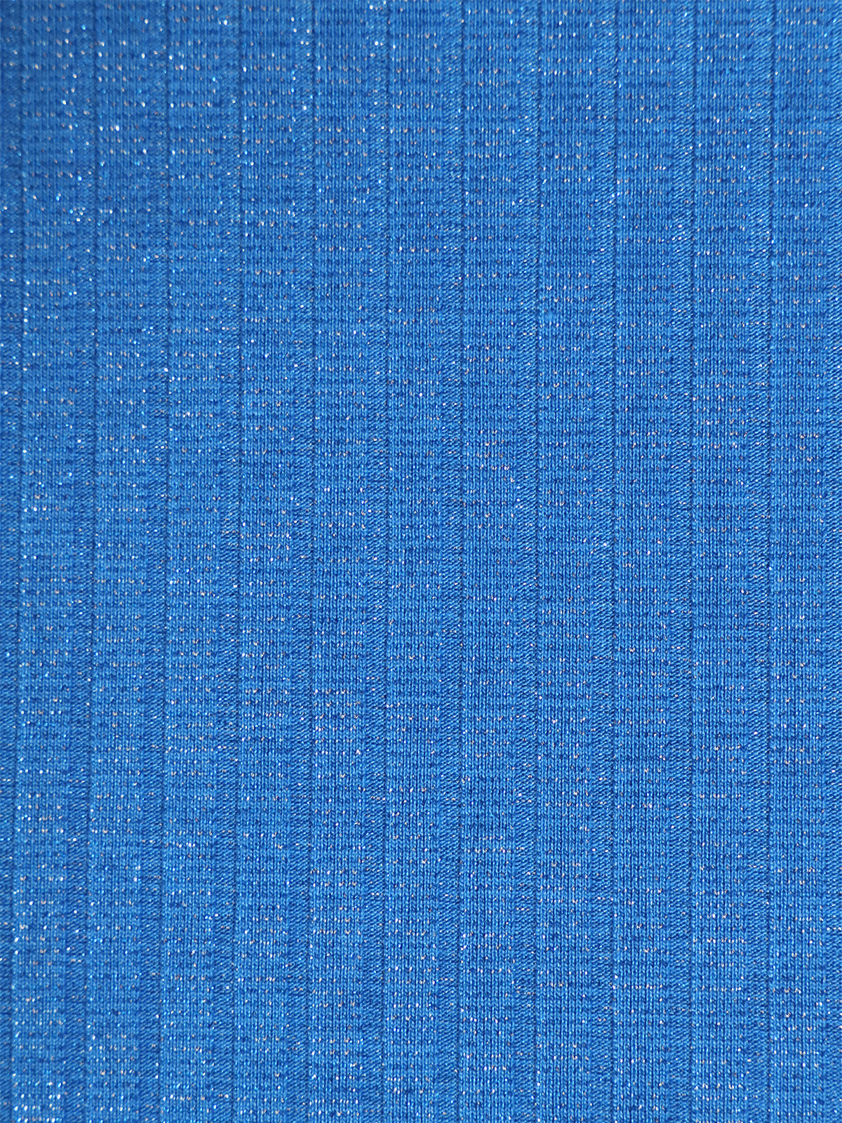 Blue Knitted Lurex Tie-Front Tankini Swimsuit