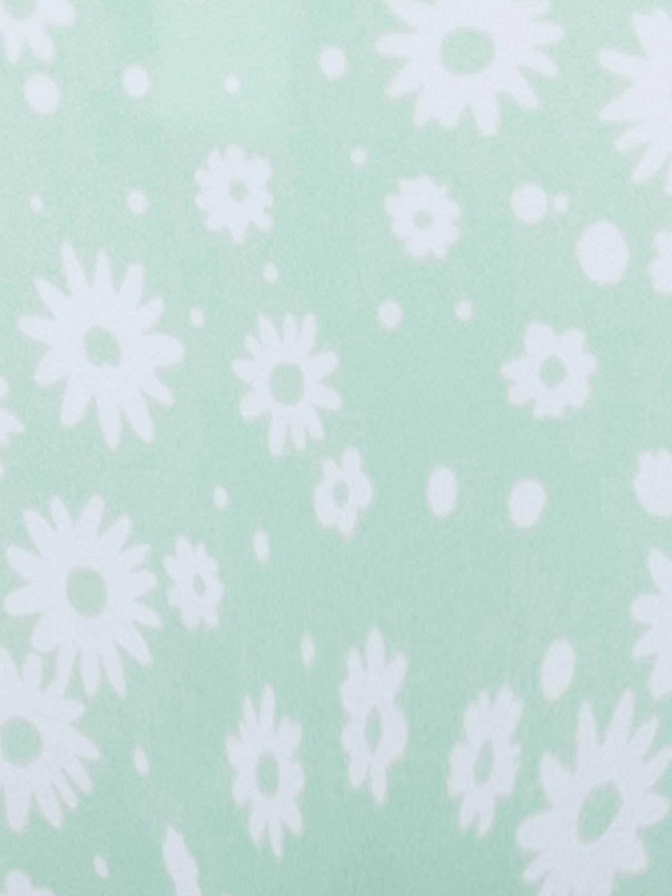 Light Green Ring Hollow Print Bikini Set