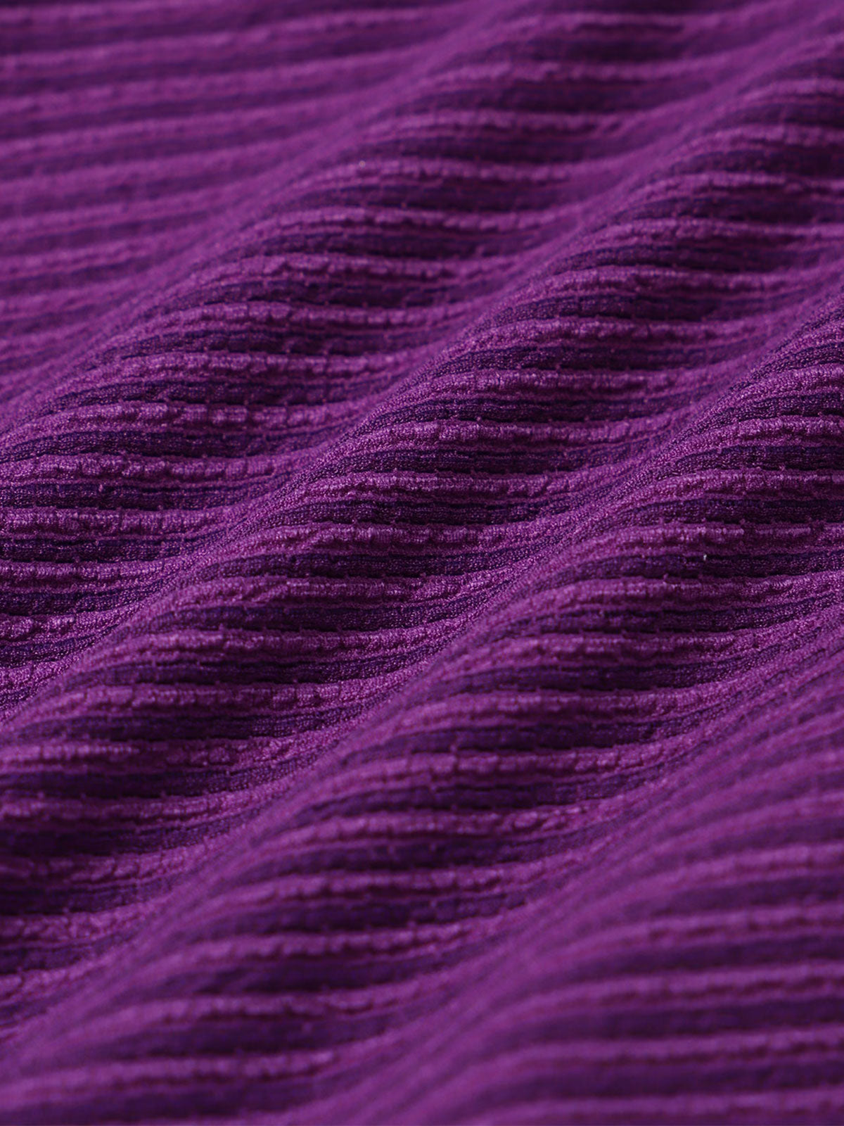 Purple Ruffled Cutout One-Piece Swimsuit