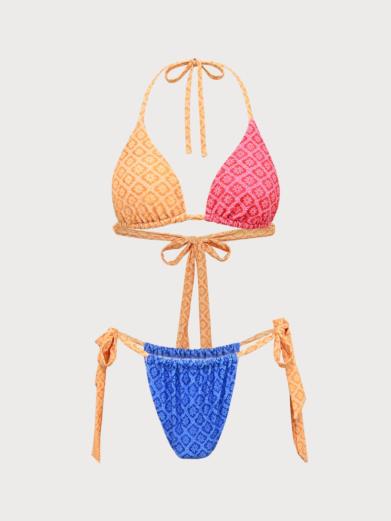 Three-Color Bikini Set