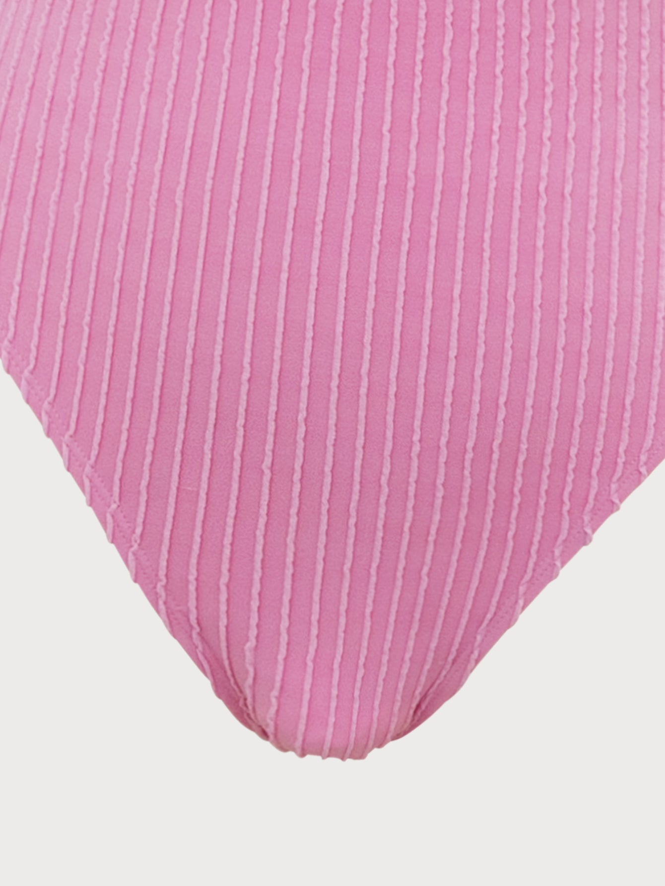 Pink Cutout O-Ring One-Piece Swimsuit
