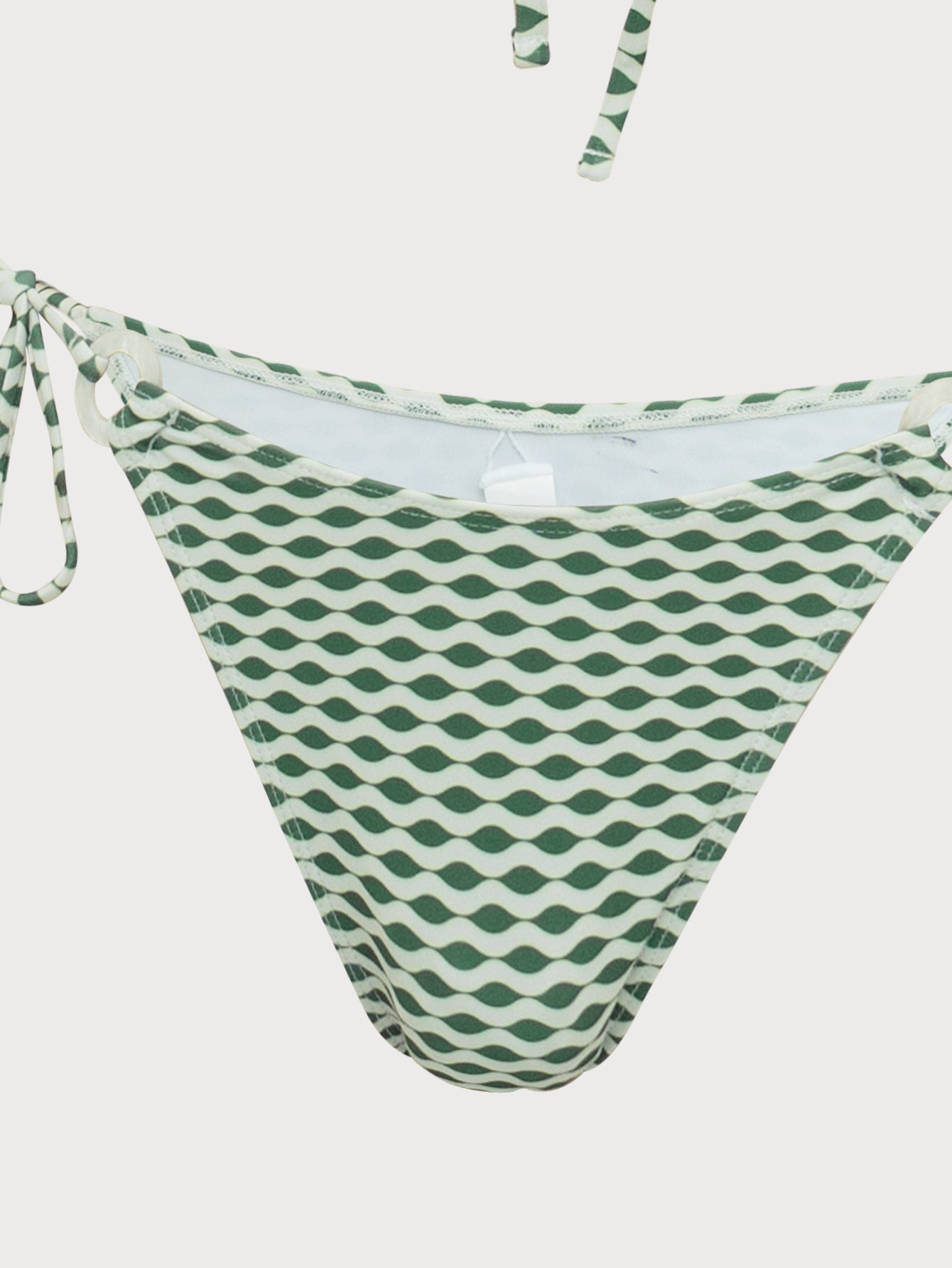 Green Geometric Hoop Bikini Set