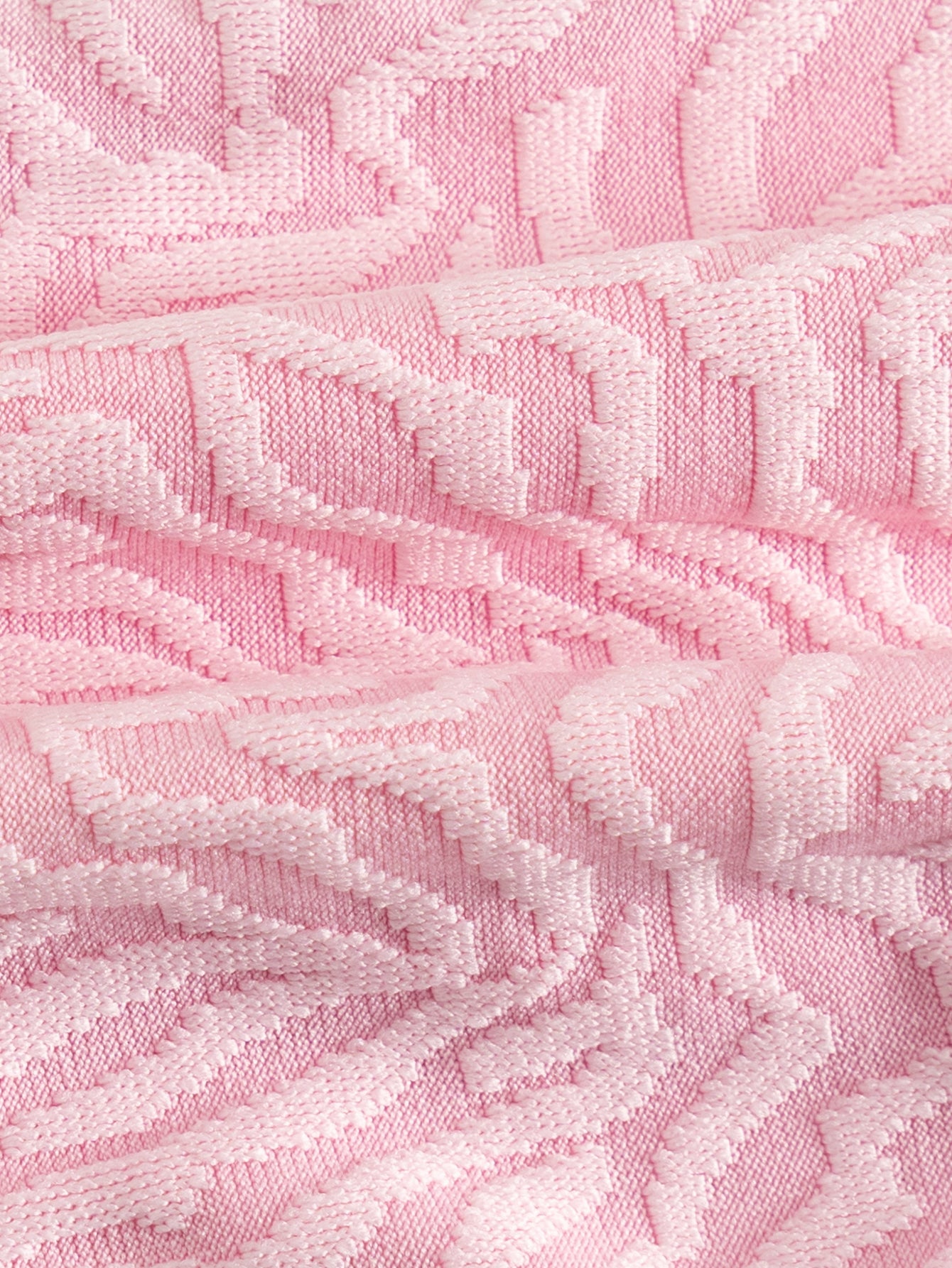 Pink Zebra Pattern Hollow Bikini Set