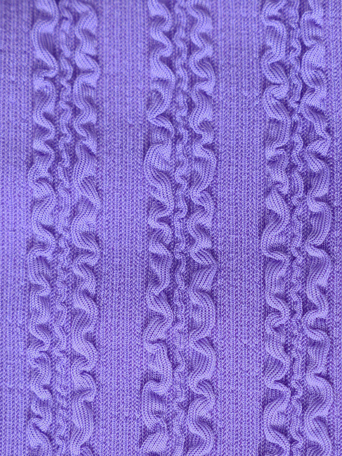 Purple Jacquard Tie-Front Tankini Swimsuit