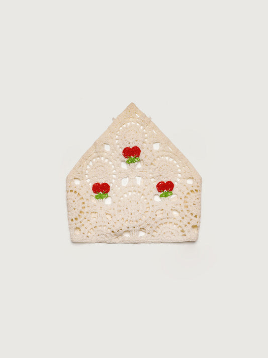 White Cherry Garden Headscarf Hair Accessories