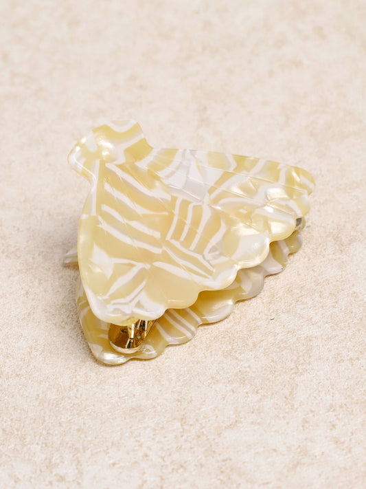 Khaki Cream-Yellow Southeast Phoenix Shell Hairpin Hair Accessory