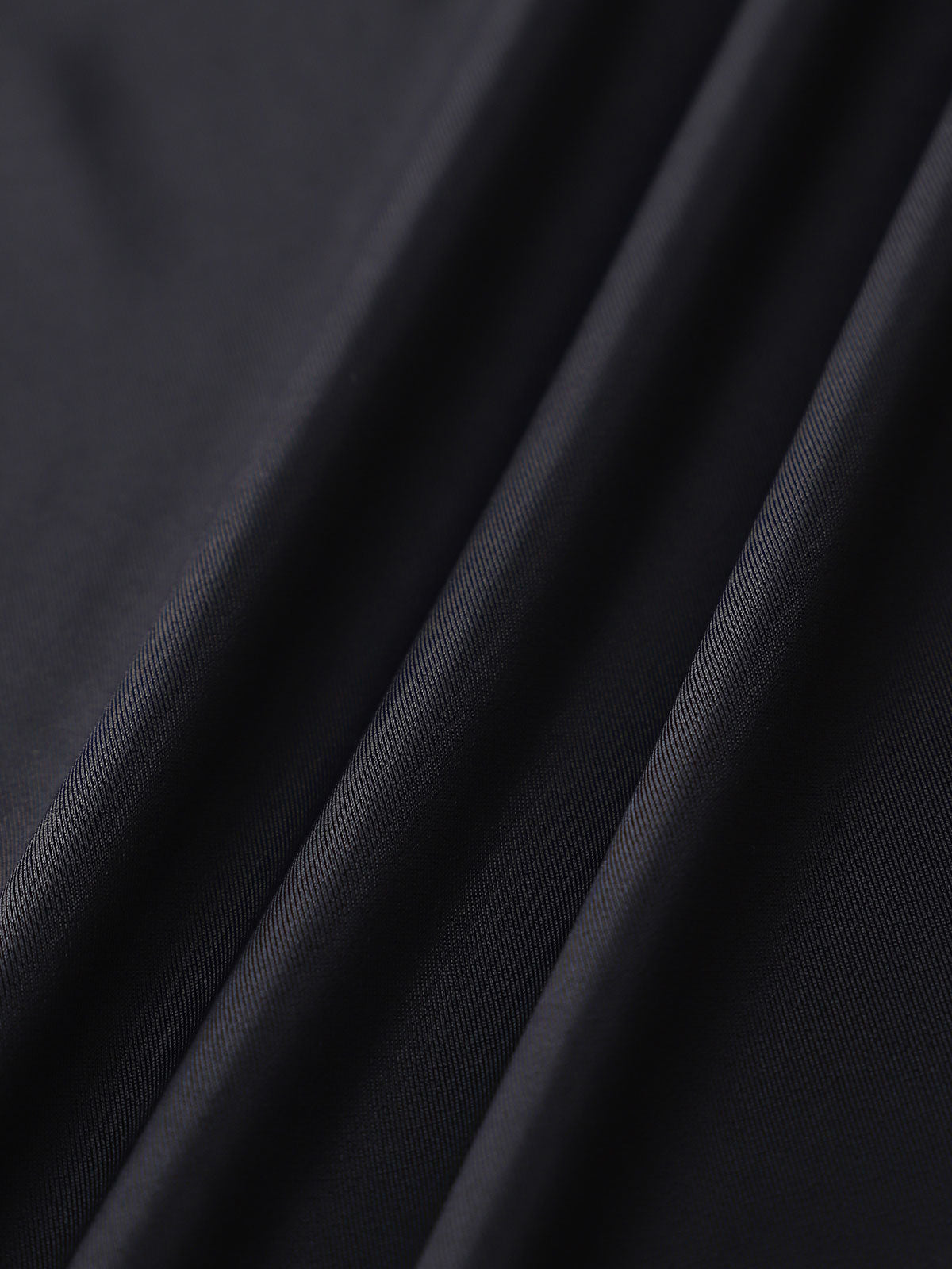 Black Nylon Casual Miniskirt Blouse