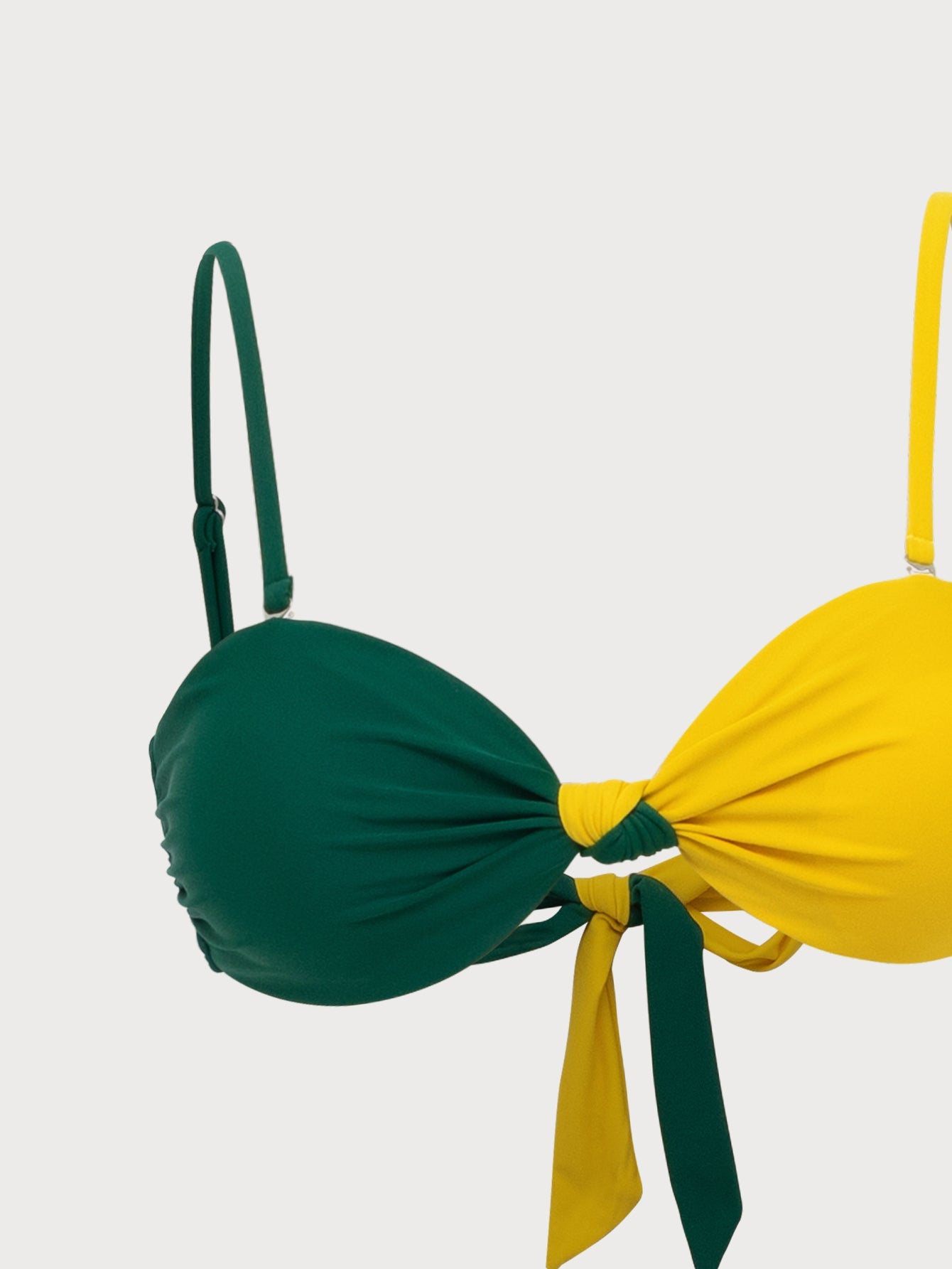 Multi Contrast Color Twist Bikini Set
