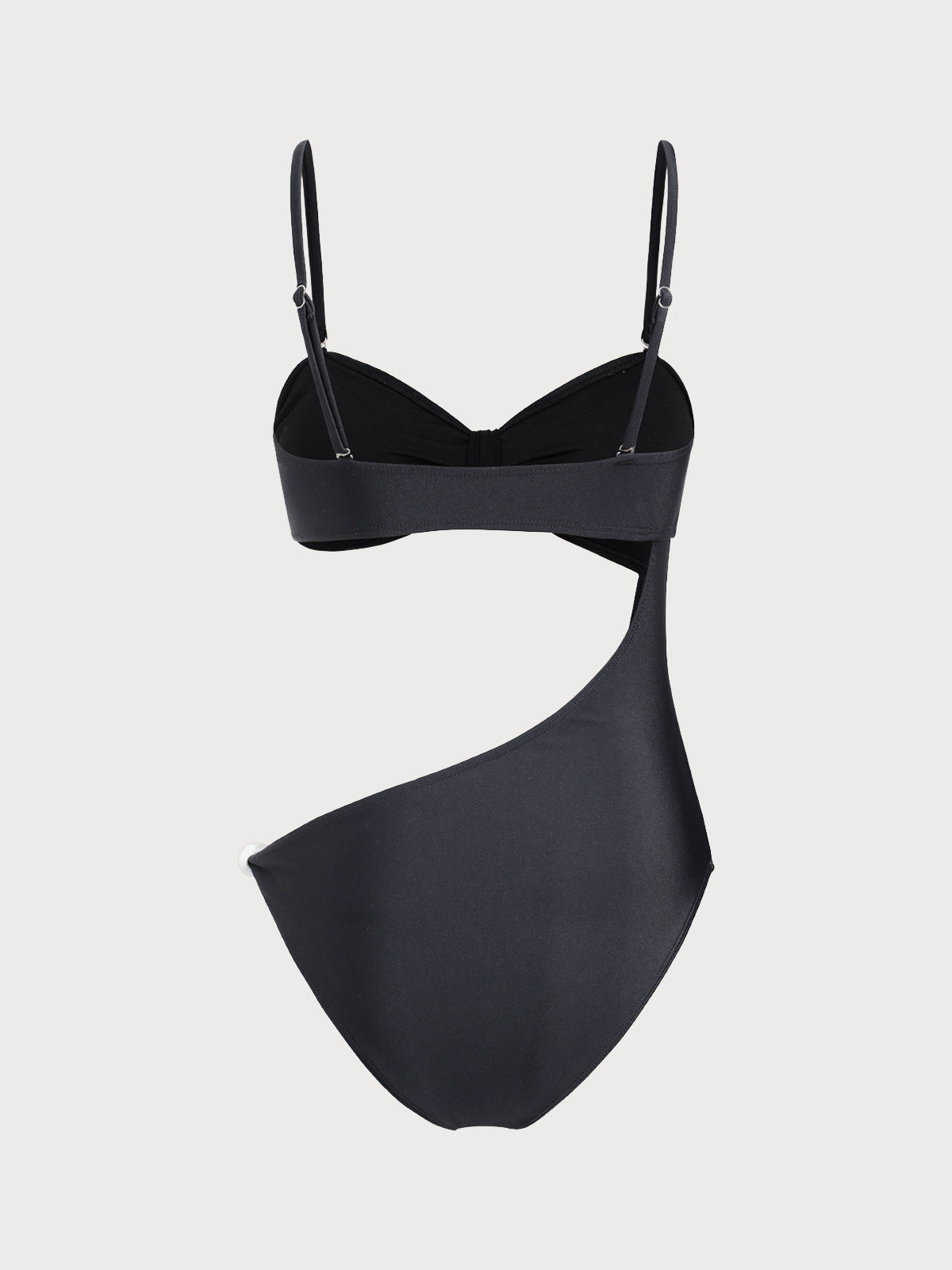 Black Pearl Embellished One-Piece Swimsuit