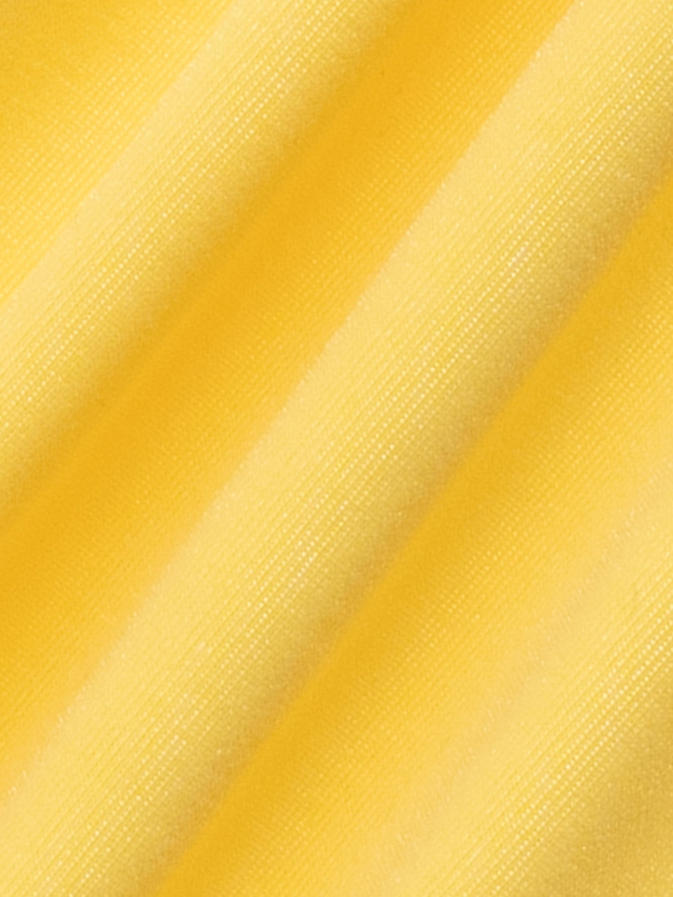 Yellow Knit Contrast Cherry Print Tankini Swimsuit