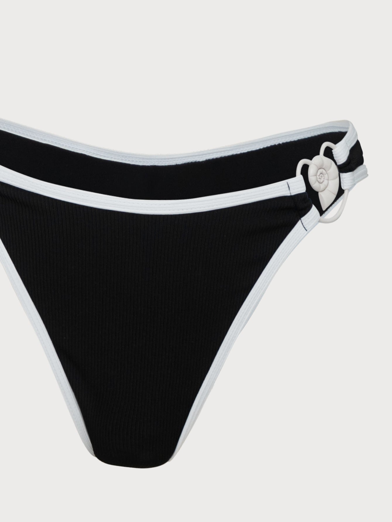 Black Contrast Triangle Bikini Set