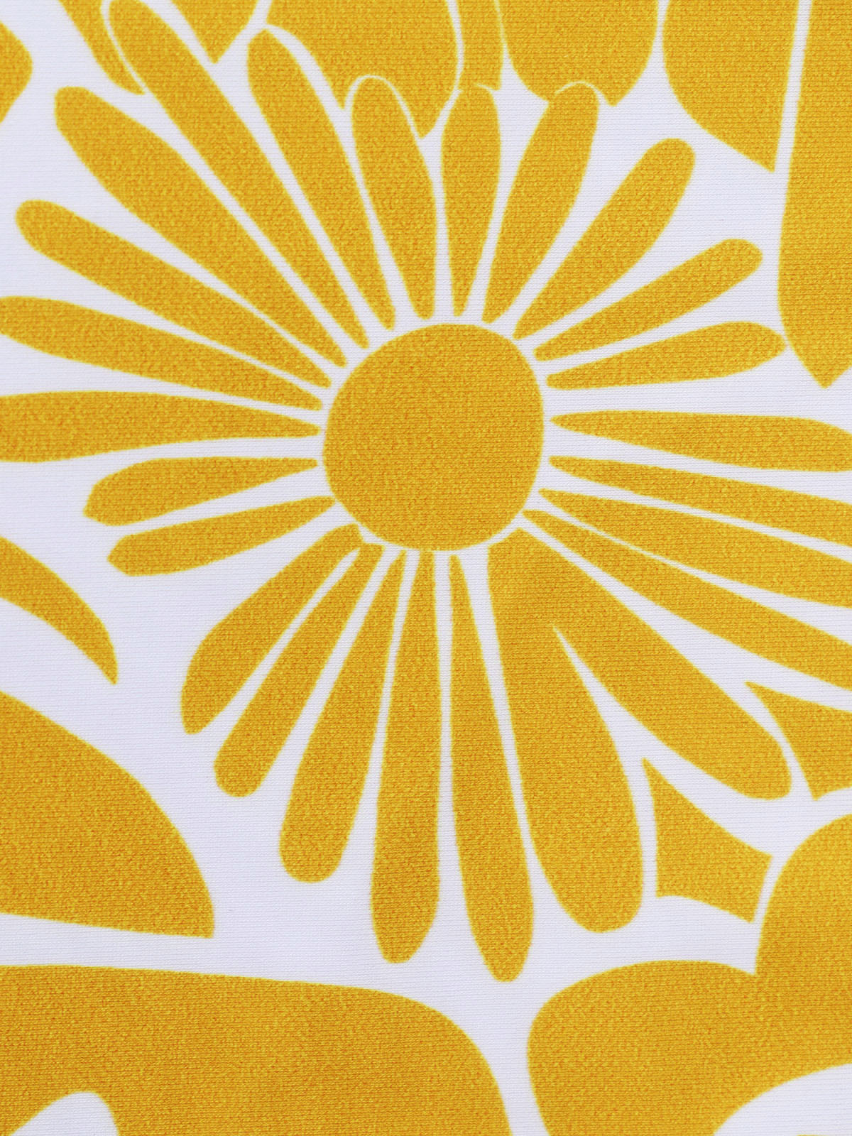 Yellow Floral Ruffle Bikini Set
