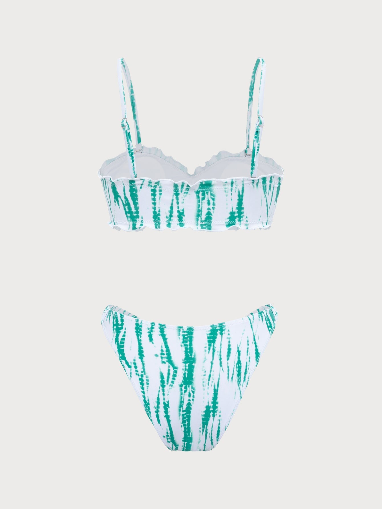 Light Green Ruffle Bikini Set