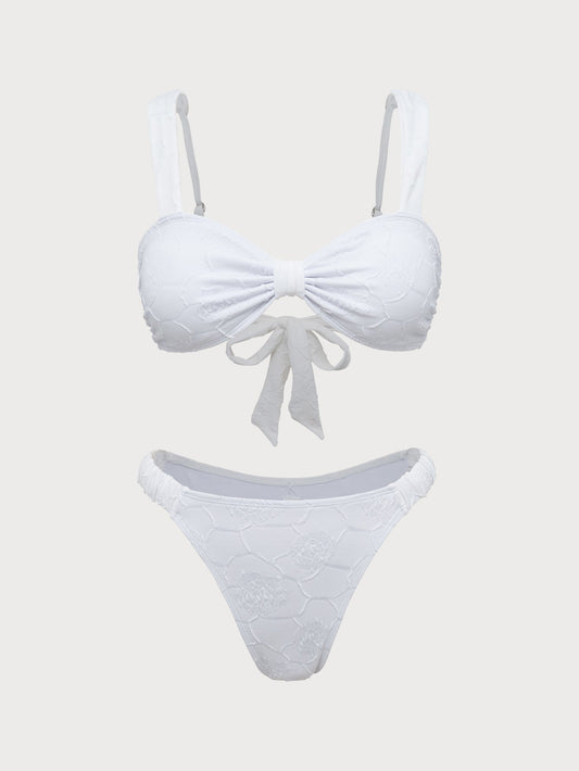 White Twist Vintage Bikini Set