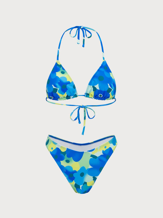 Blue Mystic Triangle Bikini Set