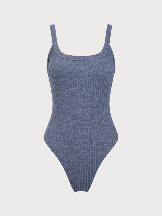 Navy Glitter One-Piece Swimsuit