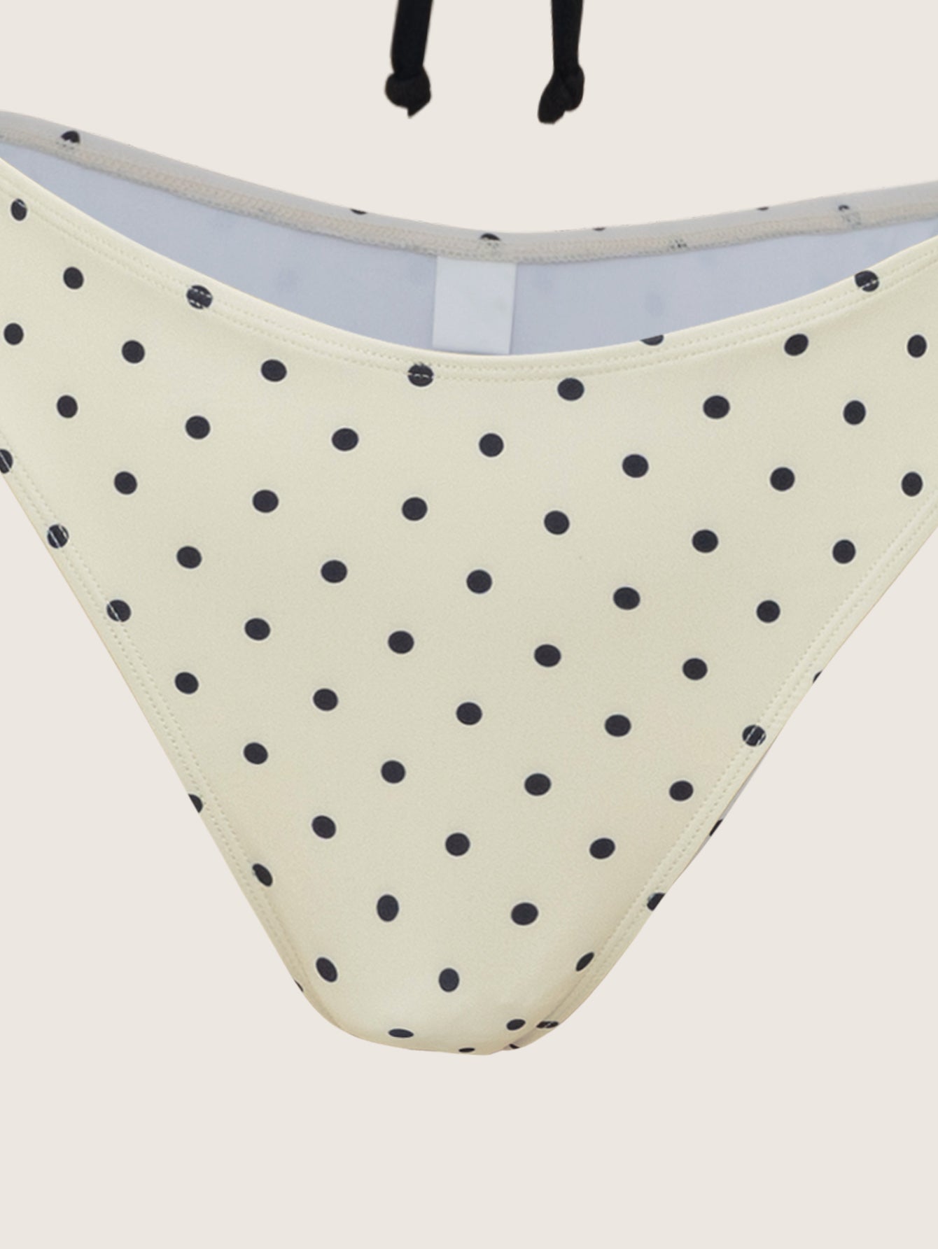 White Polka Dot Tankini Swimsuit