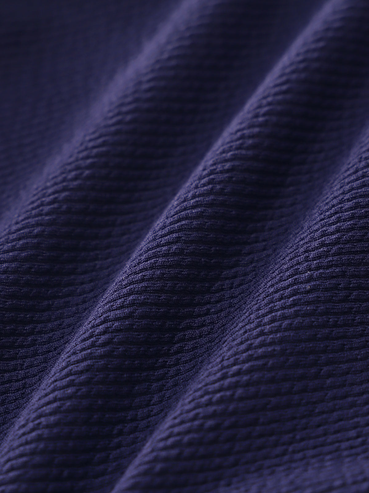 Blue Polyester Knitted Shorts